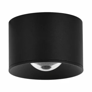 Discount LED spot pour plafond LED S131, Ø 8 cm, noir sable Éclairage Extérieur Professionnel