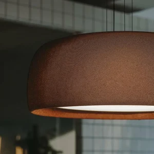 Best Suspension LED Gong, brun, 3.000 K, Ø 61,2 cm Éclairage De Magasins