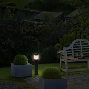 Outlet Borne lumineuse LED Endura Hybrid Rondo, gris foncé Éclairage Extérieur Professionnel