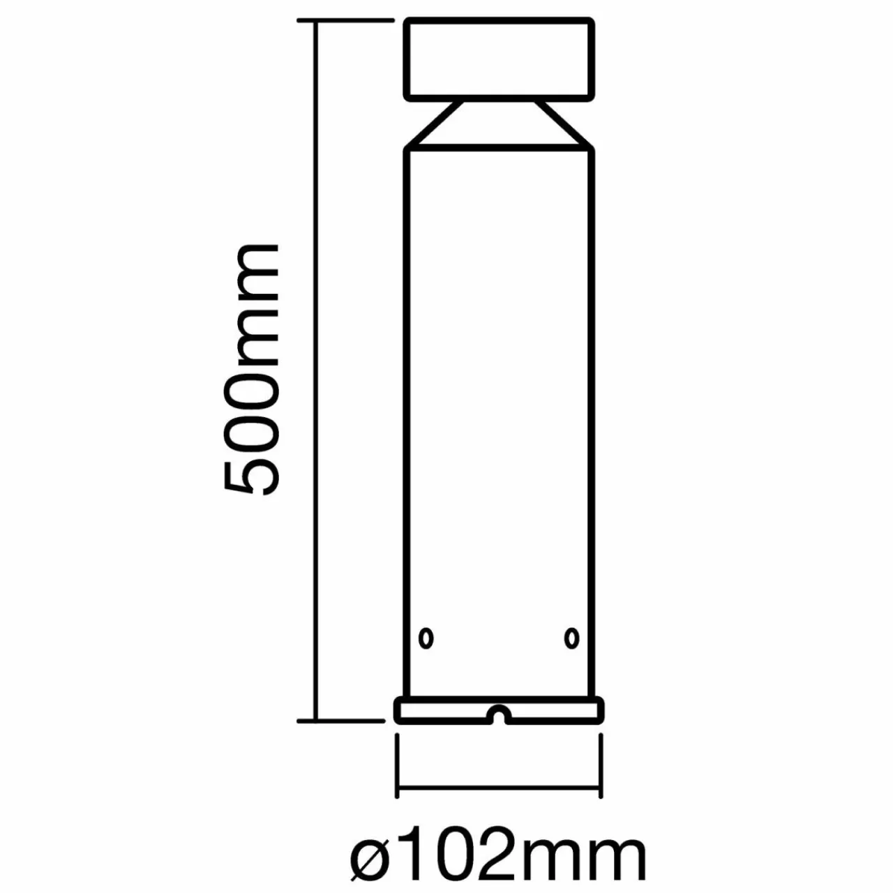 ledvance_endura_style_cylinder_potelet_led_4.webp Store Endura Style Cylinder potelet LED Éclairage Extérieur Professionnel