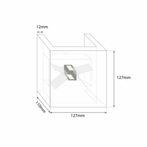Best Cubus applique LED, noyer Éclairage Extérieur Professionnel
