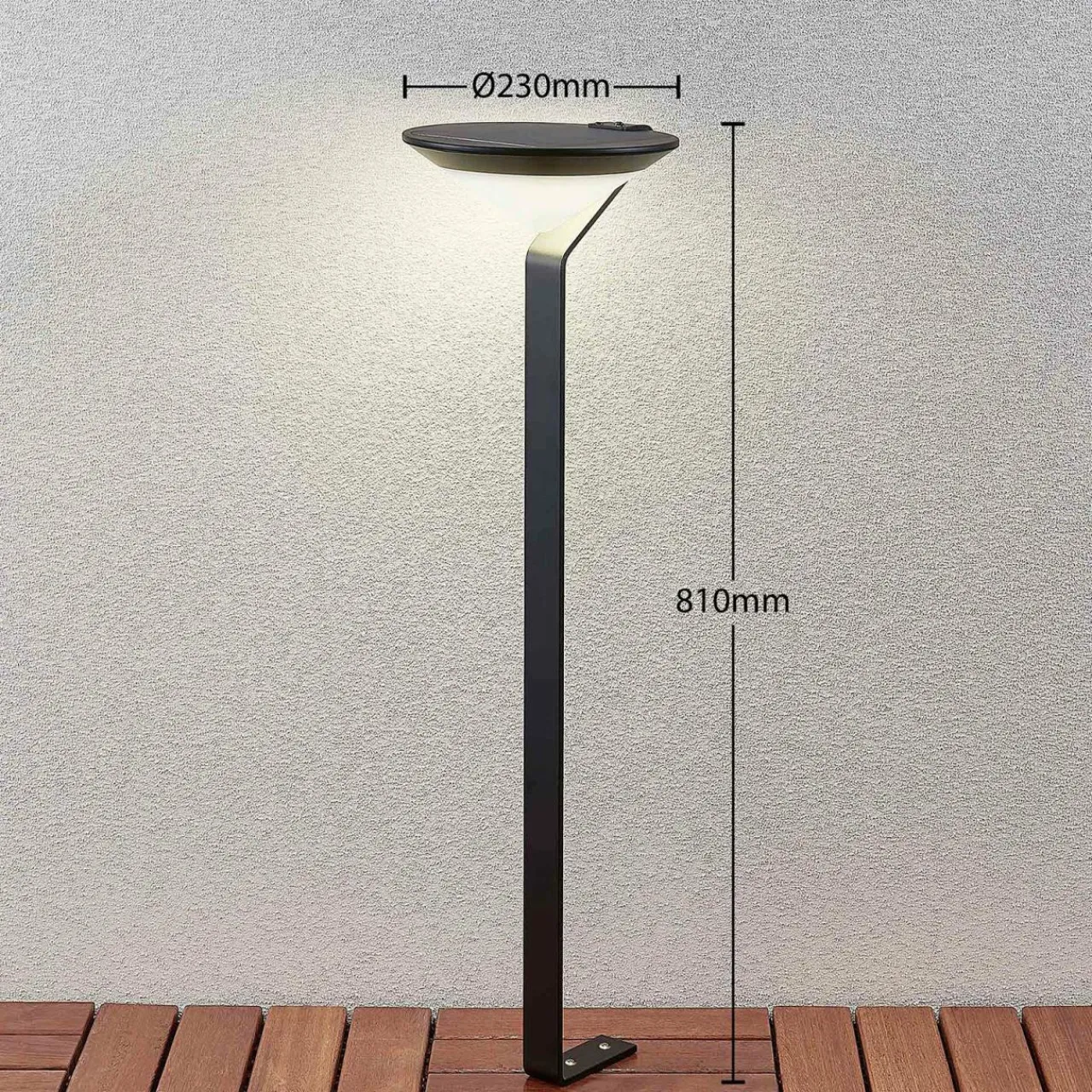 lindby_clamor_borne_solaire_led_avec_capteur_pir_1.webp Clearance Clamor borne solaire LED avec capteur PIR Éclairage Extérieur Professionnel