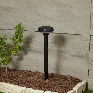 Store lampe sur piquet LED solaire Brinca, noir, PC, capteur Éclairage Extérieur Professionnel