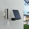 Cheap Maurun applique solaire LED, argentée Éclairage Extérieur Professionnel