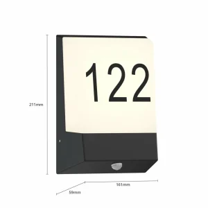 Hot Kosman numéro de maison LED, capteur Éclairage Extérieur Professionnel