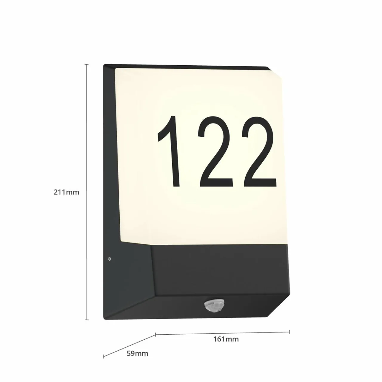 lucande_kosman_numro_de_maison_led_capteur_4.webp Hot Kosman numéro de maison LED, capteur Éclairage Extérieur Professionnel