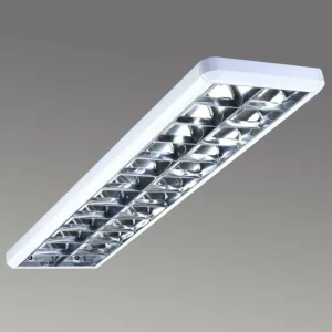 Clearance Luminaire à trame 432 blanc, longueur 124,5 cm Éclairage De Magasins