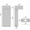 Fashion Luminaire pour socle LED gris Mimik 10 Post 300 4.000K Éclairage Extérieur Professionnel