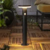 New Luminaire pour socle LED solaire Valletta capteur noir métal 50 cm Éclairage Extérieur Professionnel