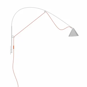 Discount AYNO wall L applique grise/orange 940 Éclairage De Bureau
