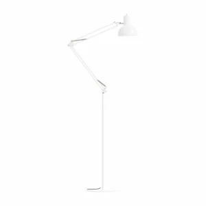 Clearance lampe sur pied à ressort, blanc, aluminium, ajustable Éclairage De Bureau