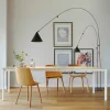 New Lampe sur pied LED AYNO L, noir/orange 3.000 K 166 cm Éclairage De Bureau