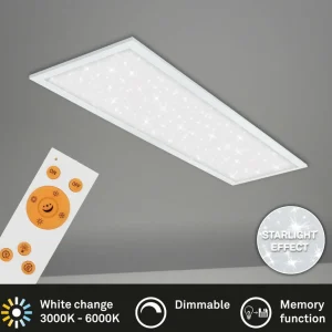 Best Panneau ciel étoilé LED Pallas CCT, 100 x 25 cm Éclairage De Magasins