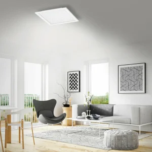 Cheap Panneau LED Pallas, blanc, intensité variable, CCT, 59,6x59,6cm Éclairage De Magasins