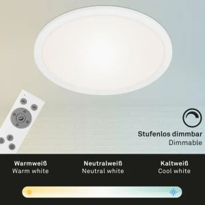 Online Panneau LED Piatto CCT télécommande, rond, blanc Éclairage De Magasins