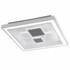 Hot Plafonnier LED Eliza, blanc, métal, 48x48 cm Éclairage De Bureau
