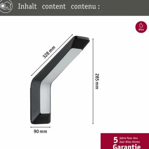 Cheap Applique d'extérieur LED Merano, capteur, anthracite Éclairage Extérieur Professionnel