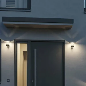 Store Applique d'extérieur LED Sienna, aluminium, capteur Éclairage Extérieur Professionnel