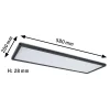 Discount Atria Shine 3-step noir 840 58x20 cm Éclairage De Magasins