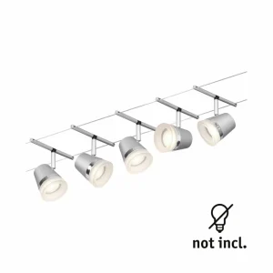 Cheap Cone kit de base câble 5 lampes chrome Éclairage De Bureau