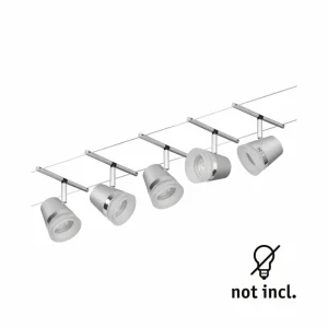 Cheap Cone kit de base câble 5 lampes chrome Éclairage De Bureau