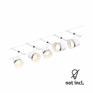 Cheap Cone système câble base 5 lampes blanc Éclairage De Bureau