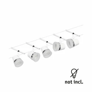 Cheap Cone système câble base 5 lampes blanc Éclairage De Bureau