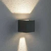 Discount Cybo Applique d'extérieur LED, 2.700 K, 8 x 8 cm, gris Éclairage Extérieur Professionnel