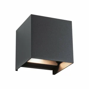 Cheap Cybo Applique d'extérieur LED, RGBW, 10x10cm, anthracite Éclairage Extérieur Professionnel