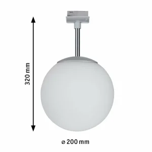 Best Sale URail Globe lampe sphérique chromée opale Éclairage De Bureau