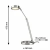 Best Sale Zed lampe de bureau LED fer brossé Éclairage De Bureau