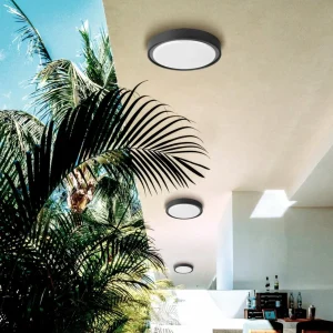 Cheap Plafonnier d'extérieur LED Anabella, gris foncé Éclairage Extérieur Professionnel
