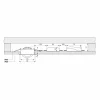 Store Plafonnier encastré LED Dione, IP44, 4.000 K, nickel, intensité variable Éclairage De Magasins