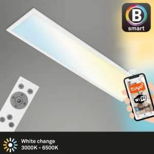 Online Plafonnier LED Piatto S dimmable CCT blanc 100x25cm Éclairage De Bureau
