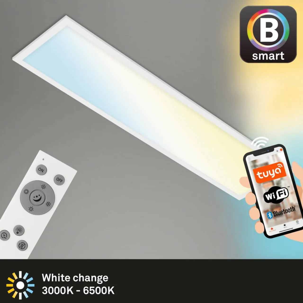 plafonnier_led_piatto_s_dimmable_cct_blanc_xcm_1.webp Online Plafonnier LED Piatto S dimmable CCT blanc 100x25cm Éclairage De Bureau