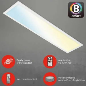 Online Plafonnier LED Piatto S dimmable CCT blanc 100x25cm Éclairage De Bureau