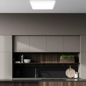 Online Plafonnier LED Tava A, 42x42 cm, plastique, blanc Éclairage De Bureau