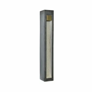 Store Potelet LED Adejan avec basalte, 70 cm Éclairage Extérieur Professionnel
