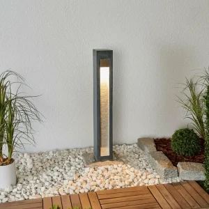 Store Potelet LED Adejan avec basalte, 70 cm Éclairage Extérieur Professionnel
