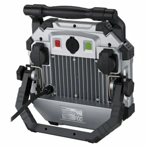 Hot Projecteur de chantier LED Allach, intensité variable, 2 prises de courant Éclairage Technique