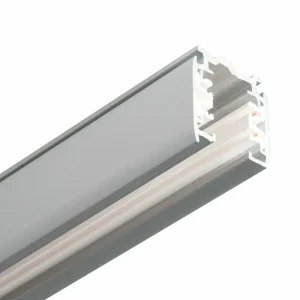 Store rail électrique triphasé Noa montage 400cm, gris Éclairage De Magasins