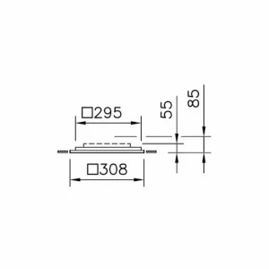 Discount Regent Dime Office plafonnier 36,6 cm 12 W 4 000 K Éclairage De Magasins