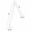 Best Sale String F1 DTW lampadaire argenté, orange Éclairage De Bureau
