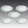 Shop Set de 5 spots encastrés LED R 68 aspect inox Éclairage De Bureau