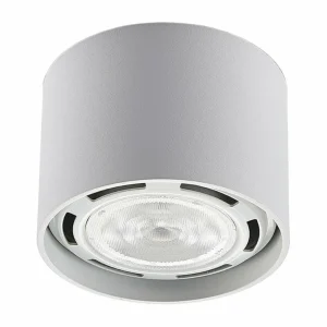 Store Spot pour plafond Mabel, rond, à 1 lampe, Ø 12 cm, blanc Éclairage De Magasins