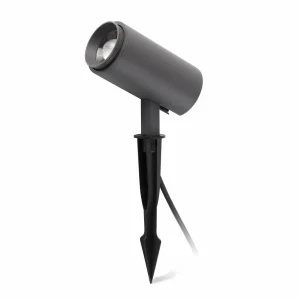 Clearance Spot sur piquet LED Plom, gris foncé Éclairage Extérieur Professionnel