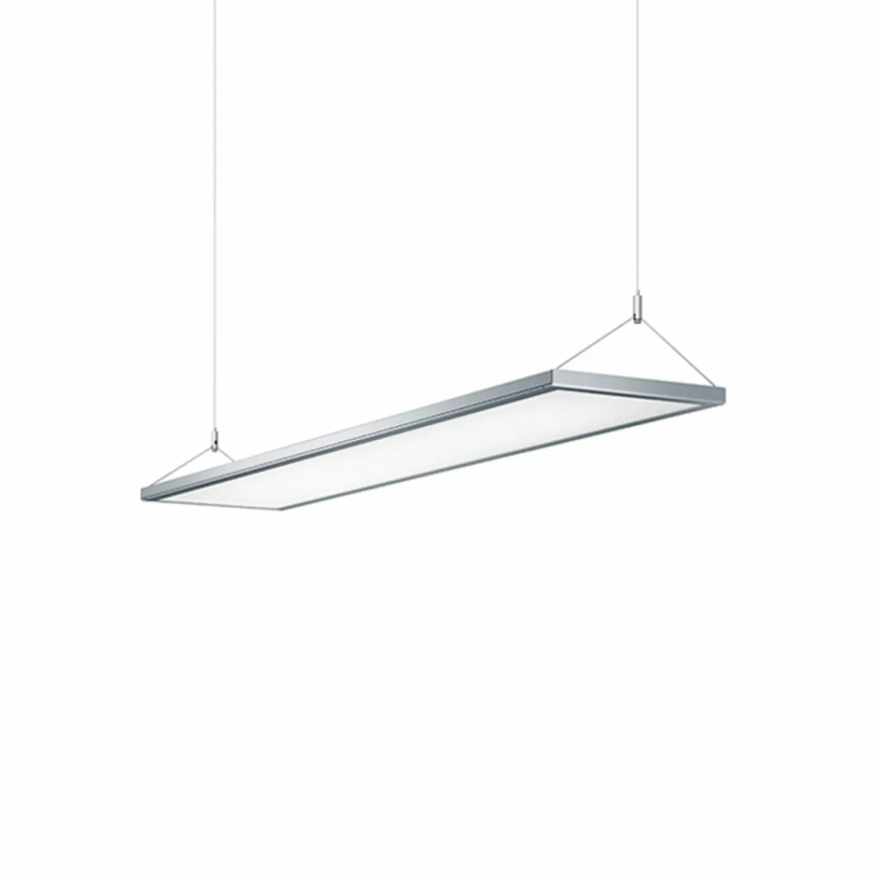 suspension_led_idoo_pour_bureaux_w_argente_0.webp Store Suspension LED IDOO pour bureaux 49 W, argentée Éclairage De Magasins