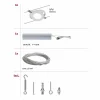 Clearance Système de câbles MacRound à 4 lampes Éclairage De Bureau